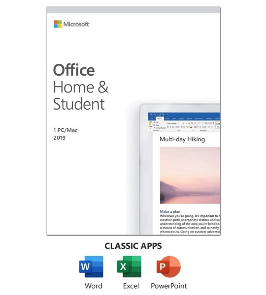 Microsoft Office Home and Student 2019 Software(Compatible with Mac and Windows10)